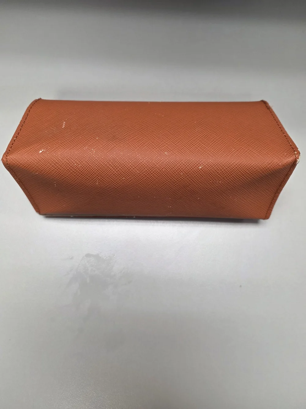 Tory Burch Orange with Gold Logo Accent Sunglasses Case